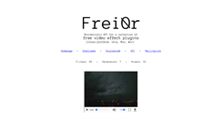Desktop Screenshot of frei0r.dyne.org