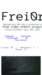 Mobile Screenshot of frei0r.dyne.org