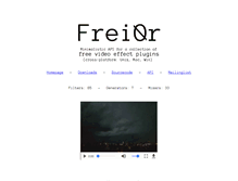 Tablet Screenshot of frei0r.dyne.org